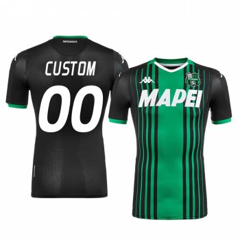 Custom U.S. Sassuolo Calcio 2019-20 Black Home Men's Short Sleeve Jersey