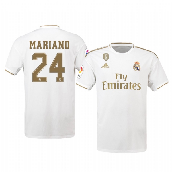 Mariano Real Madrid 19-20 Home Men's White Official Short Sleeve Jersey