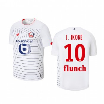 Youth Lille OSC Jonathan Ikone White Third Short Sleeve Jersey 19-20