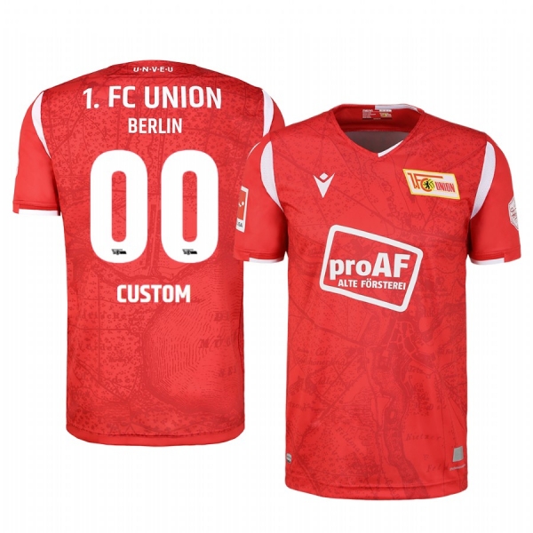 Union Berlin Custom Men's Red 100th Anniversary Short Sleeve Jersey 2020