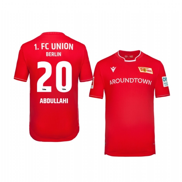 Youth Suleiman Abdullahi Union Berlin 19-20 Home Red Official Short Sleeve Jersey