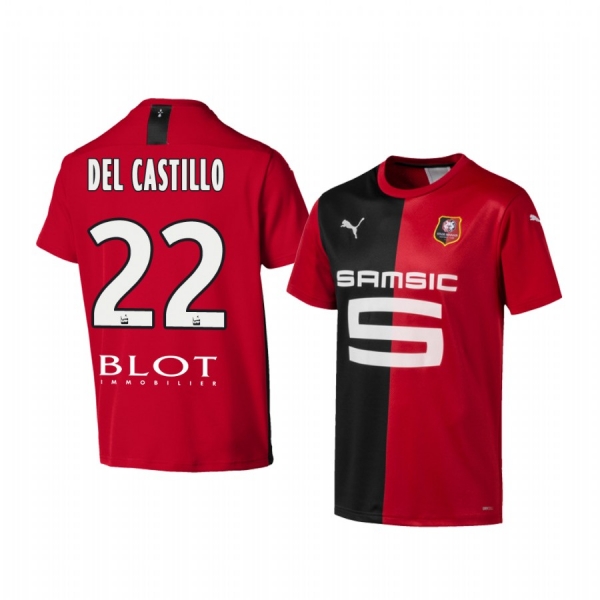 Youth Stade Rennais Romain Del Castillo Home Jersey 19-20