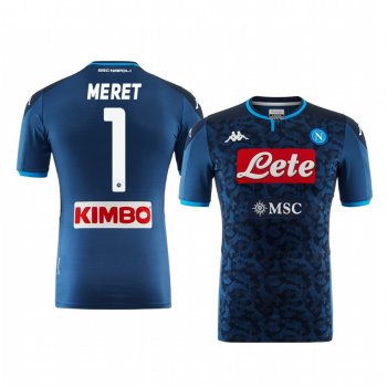 SSC Napoli Alex Meret Men's 19-20 Goalkeeper Replica Short Sleeve Jersey