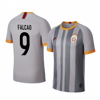 Radamel Falcao Galatasaray 19-20 Gray Third Men's Short Sleeve Jersey