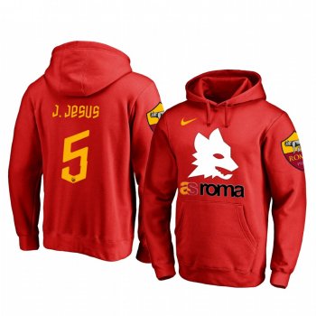 Juan Jesus AS Roma Red Team Logo Pullover Hoodie