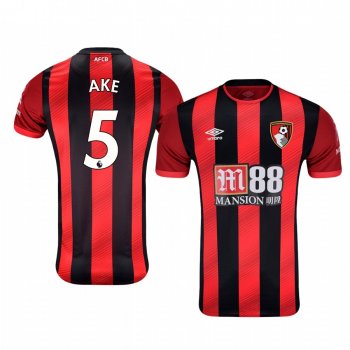 Men's Nathan Aké AFC Bournemouth Home Short Sleeve Jersey 19-20