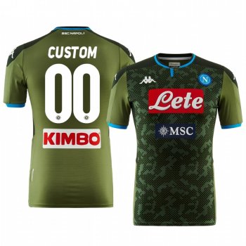 Custom SSC Napoli 19-20 Away Short Sleeve Jersey