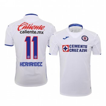 Elias Hernandez Cruz Azul 19-20 Away Men's White Official Short Sleeve Jersey