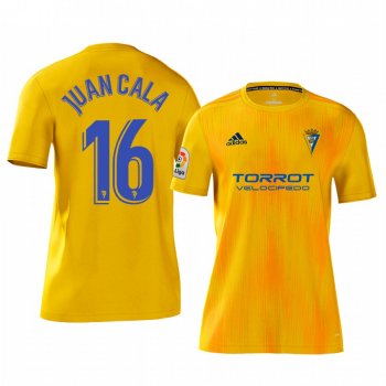 Juan Cala Cadiz CF Home Yellow Short Sleeve Jersey