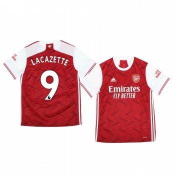 Men's Alexandre Lacazette Arsenal Home Official Short Sleeve Jersey 2020-21