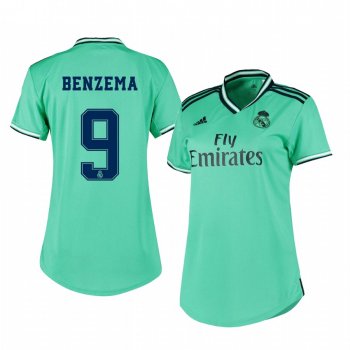 Women's Real Madrid Karim Benzema Jersey Alternate Third 19-20