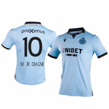 Mbaye Diagne Club Brugge KV Third Light Blue Short Sleeve Jersey