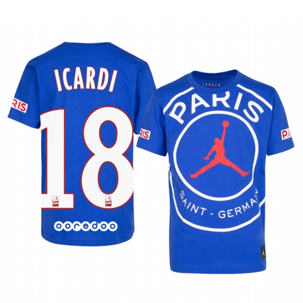 Paris Saint-Germain Mauro Icardi Men's Royal Game T-Shirt 2020-21