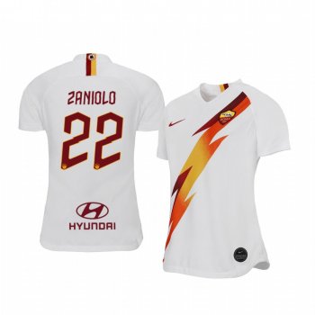 Women's Nicolo Zaniolo AS Roma 19-20 Away Short Sleeve Jersey