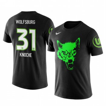 Men's Robin Knoche VfL Wolfsburg Team Logo Personalize Short Sleeve T-shirt