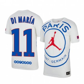 Paris Saint-Germain Angel Di Maria Men's White Game Jersey 2020-21