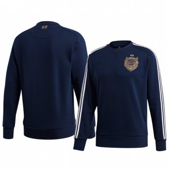 Real Madrid 2020 Chinese New Year Blue Long Sleeve Pullover Sweatshirt