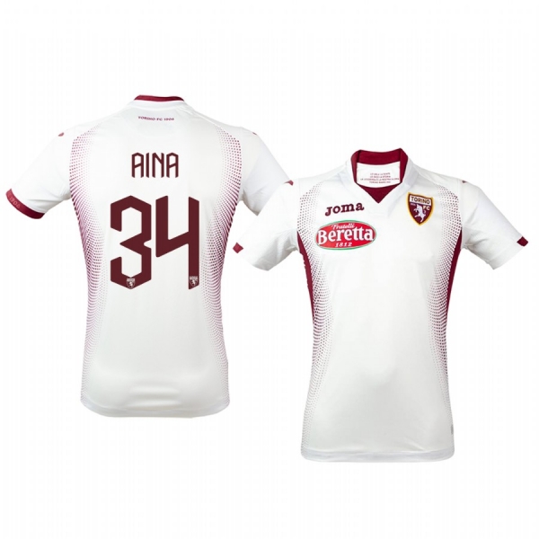 Ola Aina Torino 19-20 Away Short Sleeve Jersey