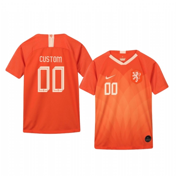 Youth 2019 World Cup Netherlands Custom Youth Home FIFA Jersey