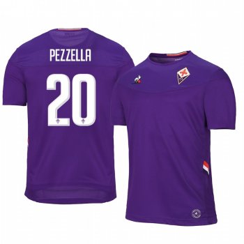 Fiorentina Germán Pezzella 19-20 Home Men's Short Sleeve Jersey