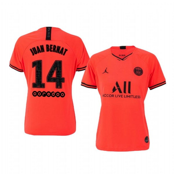 Women's Paris Saint-Germain Juan Bernat Away Jersey 19-20