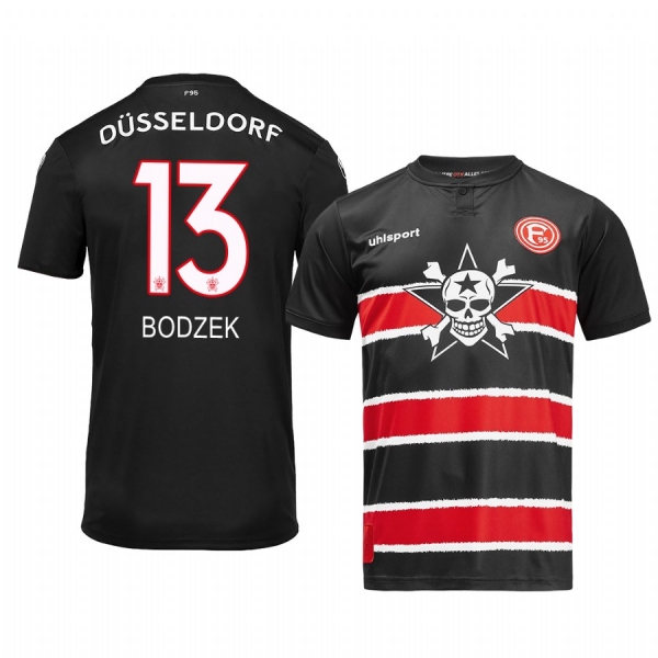 Fortuna Düsseldorf Adam Bodzek 19-20 Die Toten Hosen Men's Black Short Sleeve Jersey