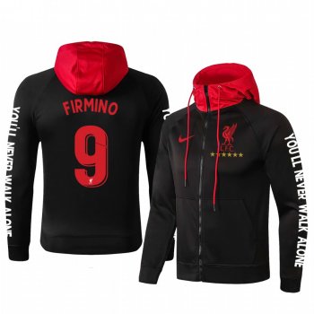 Roberto Firmino Liverpool Black Classic Full-Zip Jacket