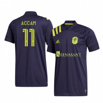 David Accam Nashville SC 2020 Replica Player Short Sleeve Jersey