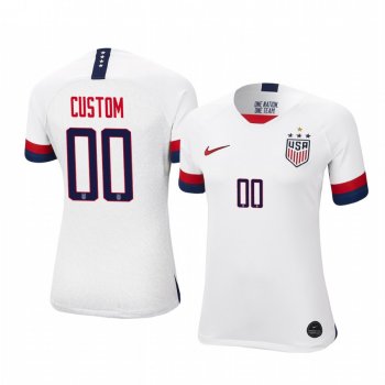 2019 World Cup Champions USA Custom Women's Home 4-STAR Jersey