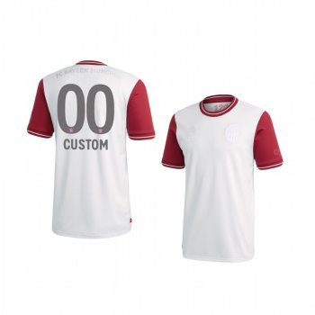 Youth Custom Bayern Munich 120th Anniversary Youth White Replica Limited Edition Short Sleeve Jersey