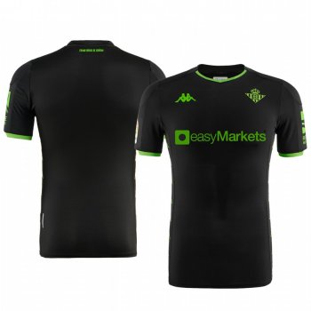 Real Betis Men's Black Away Short Sleeve Jersey 19-20