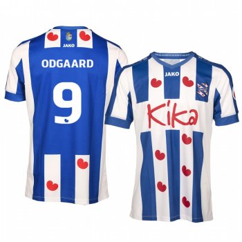 Jens Odgaard SC Heerenveen Home Blue White Short Sleeve Jersey