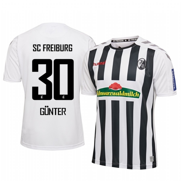 SC Freiburg Christian Günter White Away Jersey 19-20 Men's