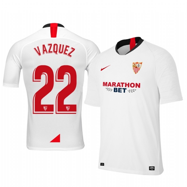 Franco Vazquez Sevilla 19-20 Home Jersey Men's