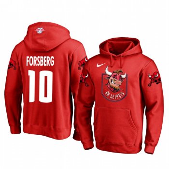 Emil Forsberg RB Leipzig Red Team Logo Pullover Hoodie