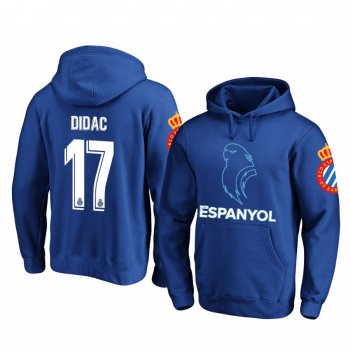 Didac Vila RCD Espanyol Royal Team Logo Pullover Hoodie