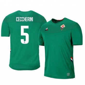 Federico Ceccherini Fiorentina 19-20 Away Short Sleeve Jersey