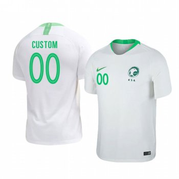 2018 World Cup Saudi Arabia Custom Men's Home Official Jersey