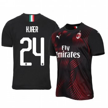 Simon Kjaer AC Milan 19-20 Black Third Alternate Jersey Men's