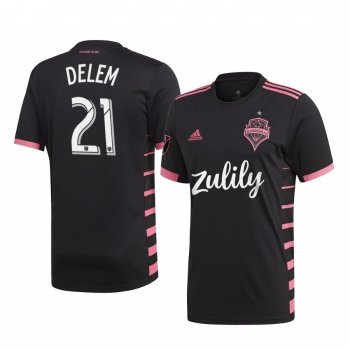 Jordy Delem Seattle Sounders FC Short Sleeve Men's Away Jersey 19-20