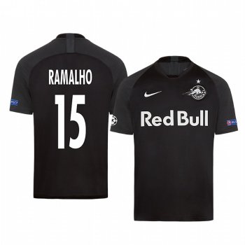 Andre Ramalho Red Bull Salzburg European Away Black Short Sleeve Jersey