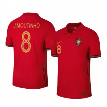 Joao Moutinho Portugal 2020 Red Home Men's Short Sleeve Jersey