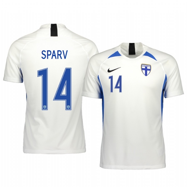 Finland Tim Sparv Men's 2020 Home Authentic Short Sleeve Jersey