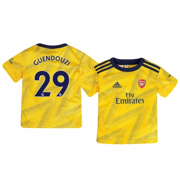 Youth Mattéo Guendouzi Arsenal Away Short Sleeve Jersey 19-20