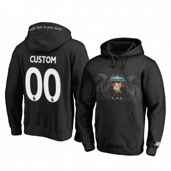 Custom Liverpool Black Classic Pullover Hoodie - Men's