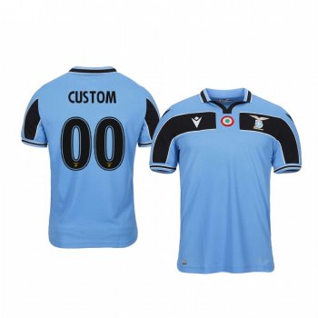 Youth Custom Lazio 19-20 Light Blue 120th Anniversary Celebration Jersey Youth