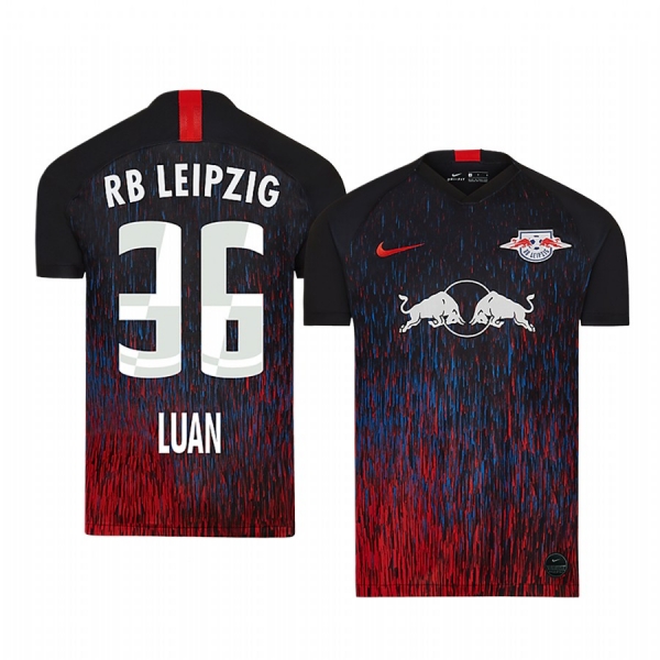 RB Leipzig Luan Candido Men's 2020 UEFA Champion League Authentic Short Sleeve Jersey