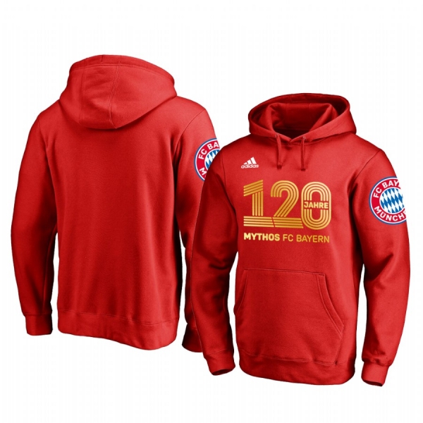 Bayern Munich 2020 120th Anniversary Red Iconic Pullover Hoodie