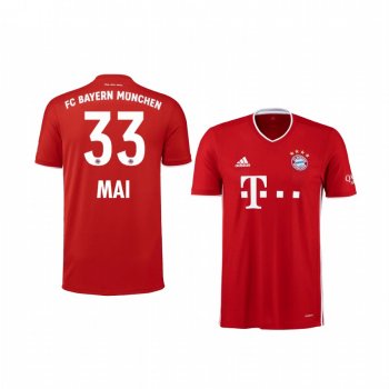 Defender Bayern Munich Lars Lukas Mai Men's Home Jersey 2020-21