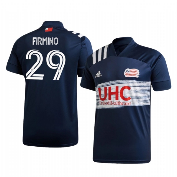 Nicolas Firmino New England Revolution 2020-21 Home Men's Navy Short Sleeve Jersey